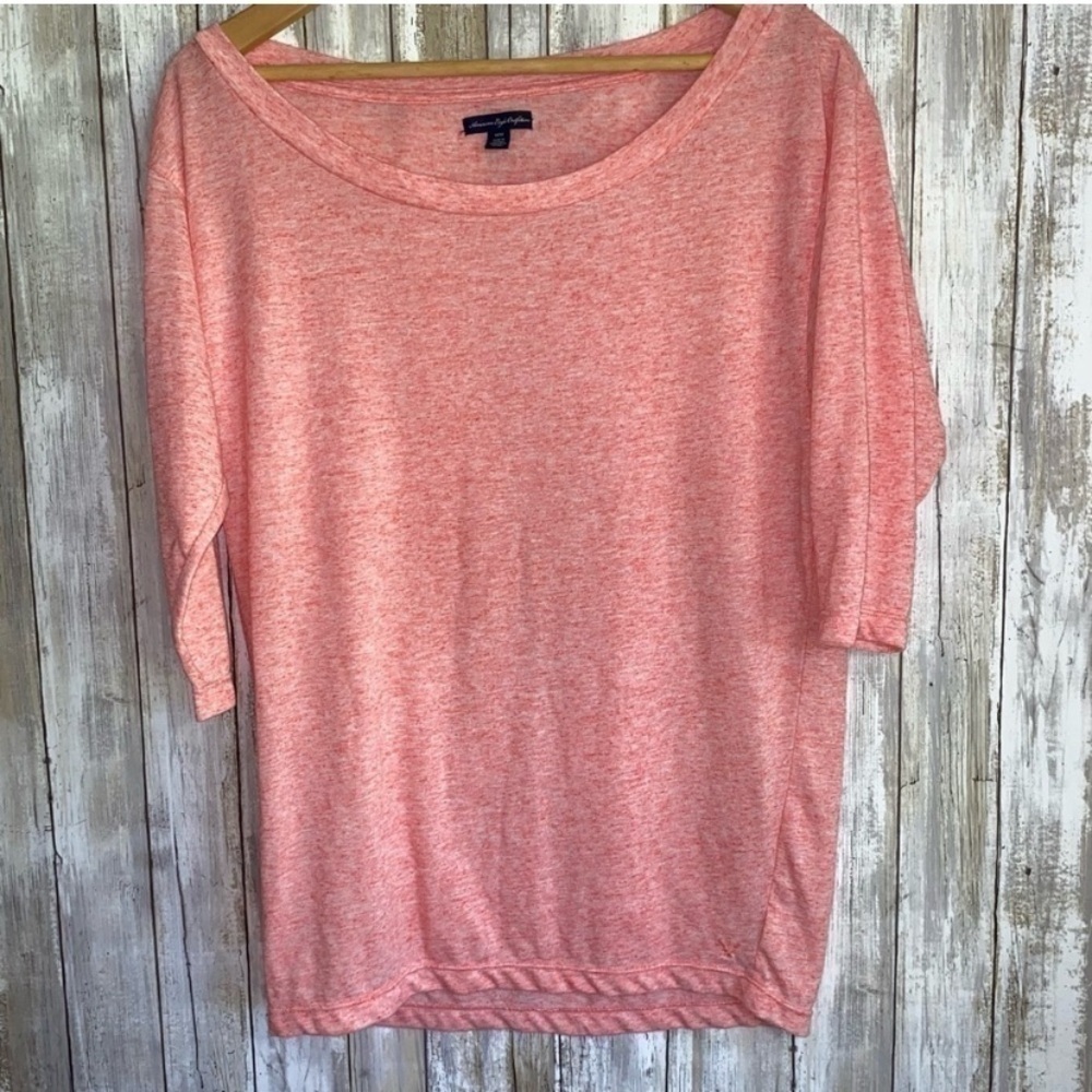American Eagle Pink Heather Tee